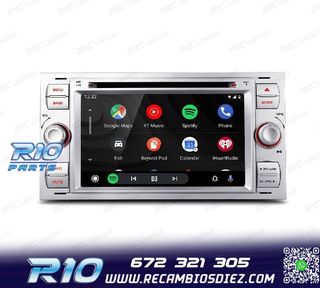 RADIO GPS ANDROID 12 PARA FORD FOCUS C-MAX FIESTA GALAXY KUG