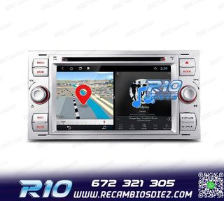 RADIO GPS ANDROID 12 PARA FORD FOCUS C-MAX FIESTA GALAXY KUG