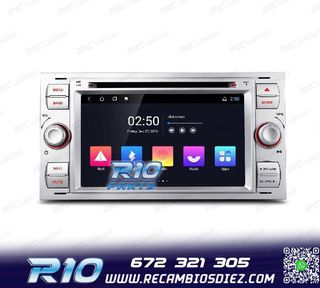 RADIO GPS ANDROID 12 PARA FORD FOCUS C-MAX FIESTA GALAXY KUG
