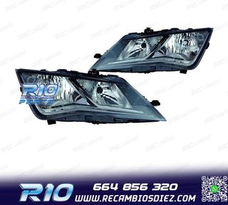 FAROS PARA SEAT LEON 12-16 FONDO NEGRO