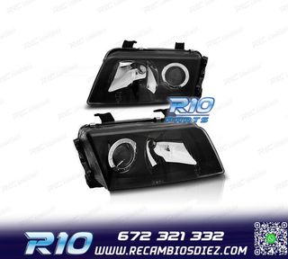 FAROS AUDI A4 B5 94-99 FONDO NEGRO