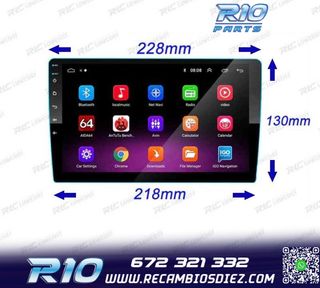 RADIO 9" GPS ANDROID 13 QUAD CORE 64GB ROM