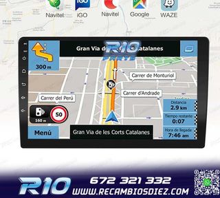 RADIO 9" GPS ANDROID 13 QUAD CORE 64GB ROM
