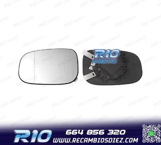CRISTAL ESPEJO BASE IZQUIERDO VOLVO S40 04-10
