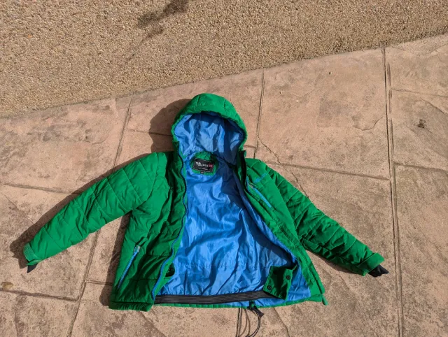 Chaqueta de esquí verde para niño