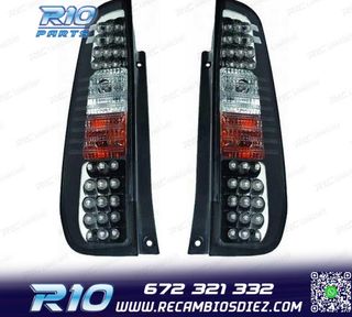 PILOTOS FORD FIESTA 02-08 LED FONDO NEGRO