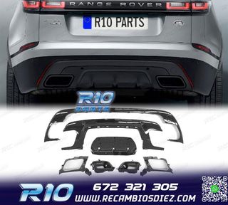 DIFUSOR RANGE ROVER VELAR 17- LOOK R DYNAMIC NEGRO BRILLO +
