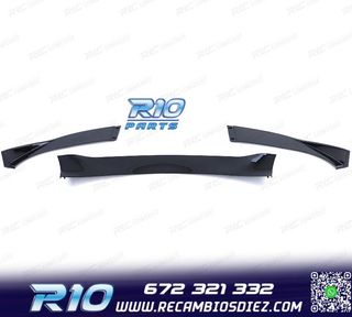 SPOILER LIP BMW E60 E61 07-09 LOOK M5 NEGRO BRILLO