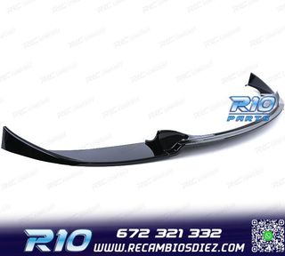 SPOILER LIP BMW E60 E61 07-09 LOOK M5 NEGRO BRILLO