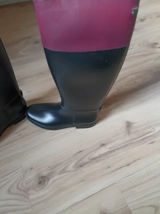 Botas de agua mujer Igor negras y moradas