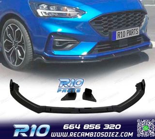 SPOILER LIP FORD FOCUS ST 19- NEGRO BRILLO