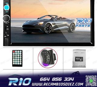 RADIO 2DIN 7" TÁCTIL BLUETOOTH USB SD + CAMARA MARCHA ATRÁ