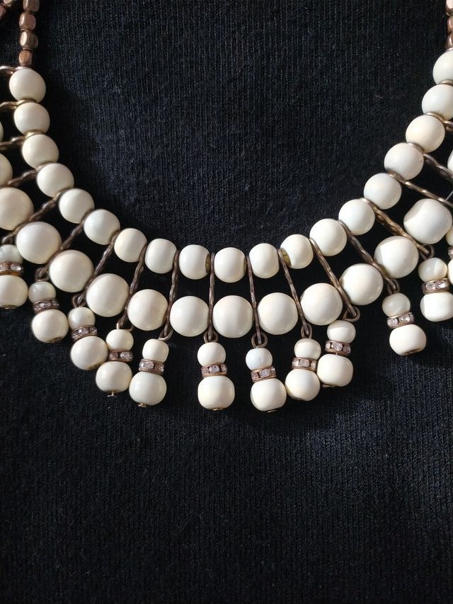 Collar corto gargantilla abalorio, regulable