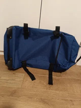 Bolsa de viaje con ruedas azul