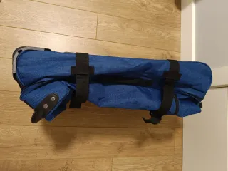 Bolsa de viaje con ruedas azul