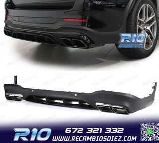 DIFUSOR MERCEDES GLC X253 15-18 LOOK AMG PDC + COLAS ESCAPE