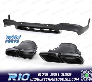 DIFUSOR MERCEDES GLC X253 15-18 LOOK AMG PDC + COLAS ESCAPE