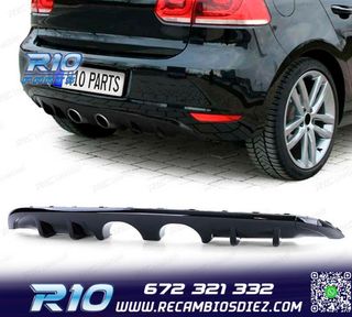 DIFUSOR VOLKSWAGEN VW GOLF 6 1K 08-13 NEGRO BRILLO DOBLE SAL