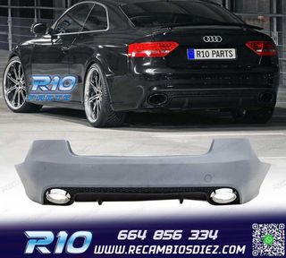 PARAGOLPES TRASERO AUDI A5 8T COUPE 07-15 LOOK RS5