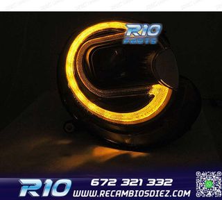 FAROS XENON MINI COOPER 06-14 LED NEGRO