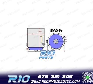 BOMBILLA LED CANBUS H6W BAX9S