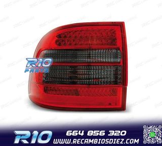 PILOTOS PORSCHE CAYENNE 03-07 LED ROJO AHUMADO