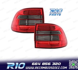 PILOTOS PORSCHE CAYENNE 03-07 LED ROJO AHUMADO