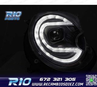 FAROS XENON MINI COOPER 06-14 LED NEGRO