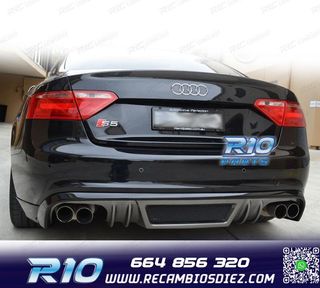 DIFUSOR AUDI A5 COUPE CABRIO 07-11 LOOK RIEGER