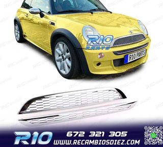 PARRILLA MINI COOPER R50 R53 01-06 S TYPE CROMADA