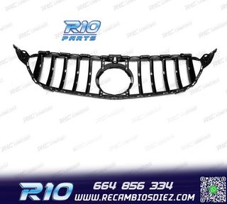 PARRILLA MERCEDES W205 14-18 LOOK AMG GT CROMO NEGRO
