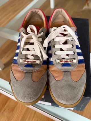 Zapatillas Dsquared2 Beige/Azul/Rojo