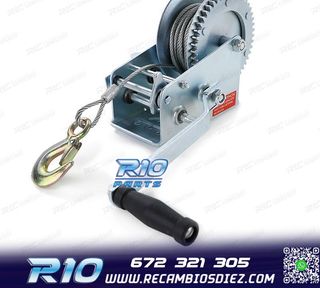 CABRESTANTE PROFESIONAL 1500KG Y 10 METROS