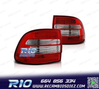 PILOTOS PORSCHE CAYENNE 03-07 LED ROJO CROMO