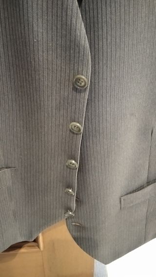 Chaleco de vestir hombre talla 50 gris