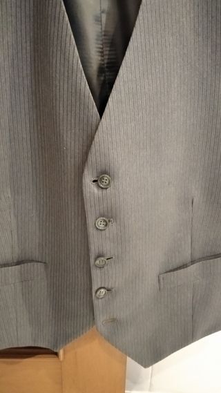 Chaleco de vestir hombre talla 50 gris
