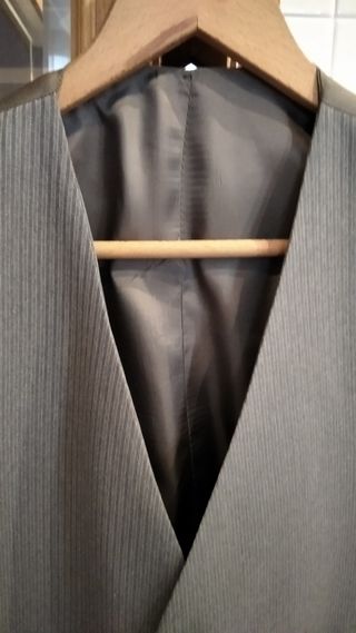Chaleco de vestir hombre talla 50 gris
