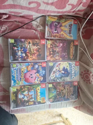 7 Cajas Vacías Juegos Nintendo Switch