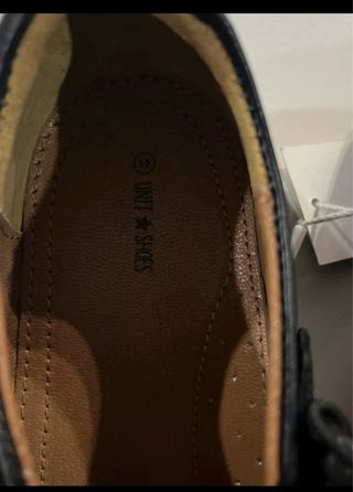 Zapatos colegiales niña piel velcro negros