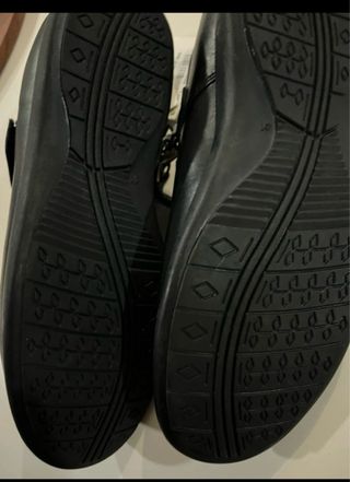 Zapatos colegiales niña piel velcro negros