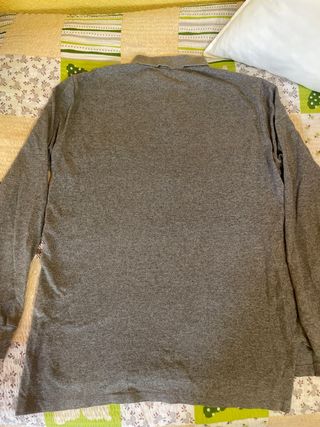Polo Ralph Lauren Manga Larga Gris Talla M