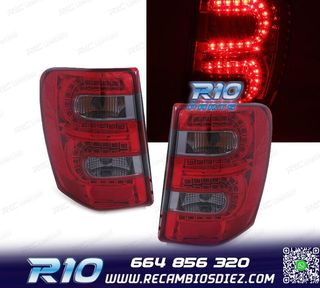 PILOTOS JEEP GRAND CHEROKEE 99-05 LED ROJO AHUMADO