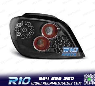 PILOTOS PEUGEOT 307 01-07 LED FONDO NEGRO