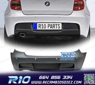 PARAGOLPES TRASERO BMW E81 E87 04-11 LOOK M PDC
