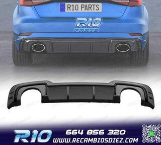 DIFUSOR AUDI A3 S LINE HATCHBACK 17-20 LOOK RS3