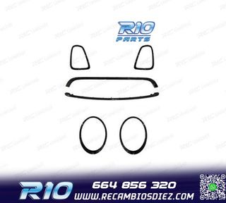 MARCO FAROS PARRILLA MINI R56 R57 R58 07-13 LOOK JCW NEGRO