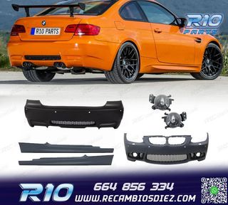 KIT CARROCERIA BMW E92 E93 06-10 LOOK M3 PDC + NIEBLAS