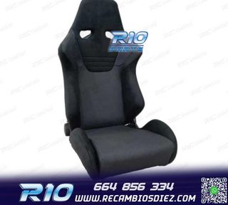 ASIENTO BAQUET UNIVERSAL NEGRO EVO ERS RALLY