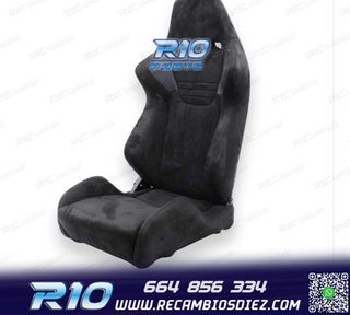 ASIENTO BAQUET UNIVERSAL NEGRO EVO ERS RALLY