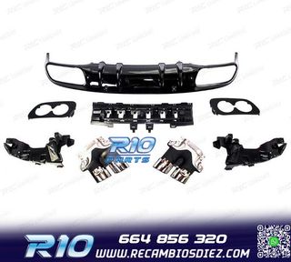 DIFUSOR MERCEDES CLASE C C205 COUPE 14-18 AMG PDC + COLAS ES
